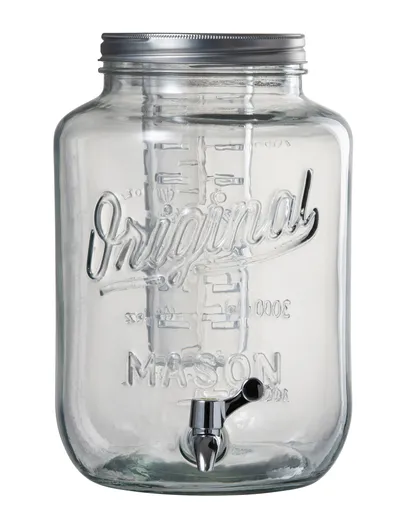 Skleněná nádoba na nápoje s kohoutkem Original - 21*21*31cm/ 8L J-Line by Jolipa