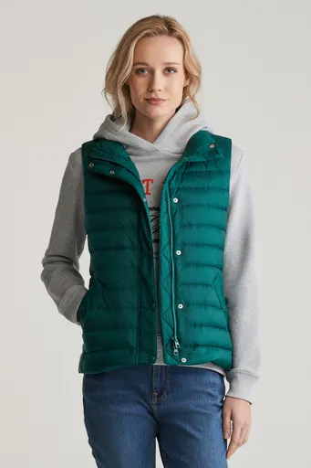 VESTA GANT LIGHT DOWN VEST DEEP FOREST