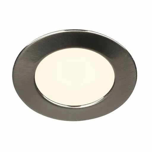SLV BIG WHITE DL 126, vestavné svítidlo, LED, 2700K, kulaté, kartáčovaný kov, 2,8 W 112165