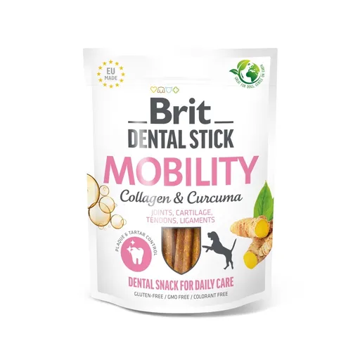 Brit Care Dog Dental Stick Mobility with Curcuma & Collagen 7 ks