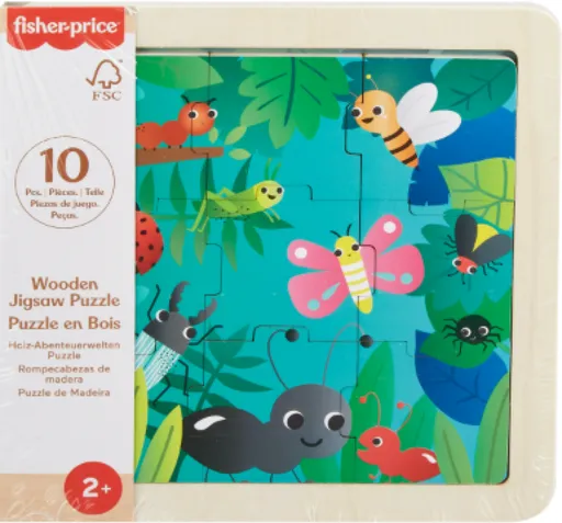 Dřevěné puzzle Hmyz