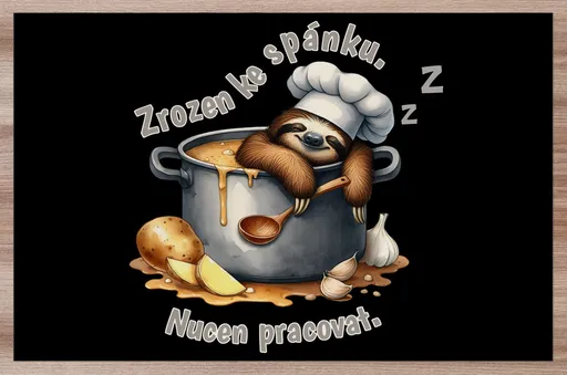Prostírání Zrozen ke spánku – kuchař
