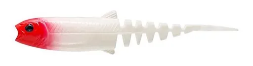 Savage gear gumová nástraha cannibal minnow v-tail red head - 8 cm 3,4 g