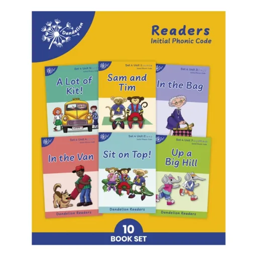 Phonic Books Dandelion Readers Set 4 Units 1-10 - Phonic Books