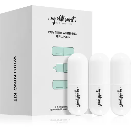 My White Secret PAP+ Teeth Whitening Refill Pods bělicí aktivační gel – náhradní náplň 3x10 ml