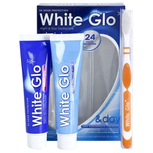 White Glo Night & Day Toothpaste Set sada zubní péče