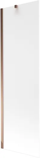 MEXEN/S Next vanová zástěna FIX 60 x 150, dekor, růžové zlato 895-060-000-00-30-60