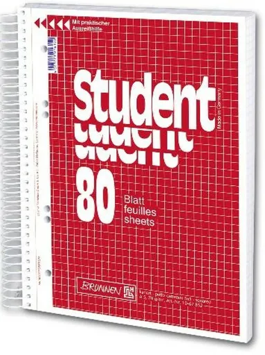 Student blok A5 80 listů čtver.spirálový