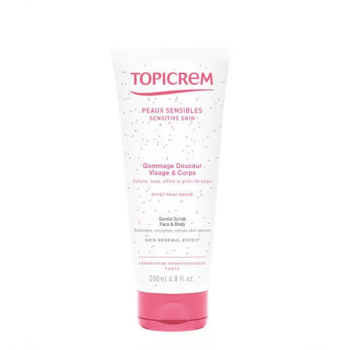 Topicrem Jemný tělový peeling pro citlivou pokožku (Gentle Scrub) 200 ml