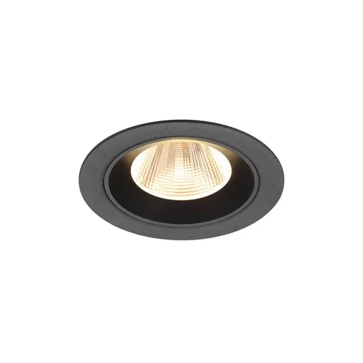 BIG WHITE (SLV) NUMINOS M Stropní vestavné svítidlo, 2700 K, 20°, IP20, kulaté, černé 1009595