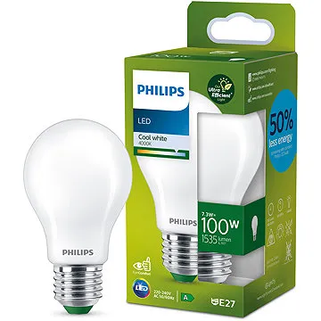 Philips LED 7,3-100W, E27, 4000K, mléčná, A (929003480301)