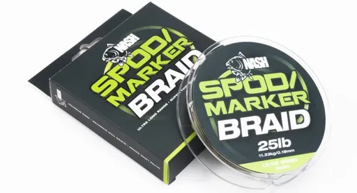 Nash Šňůra Spod & Marker Braid 300m - Hi-Viz Green 25lb/0.18mm,Nash Šňůra Spod & Marker Braid 300m - Hi-Viz Green 25lb/0.18mm
