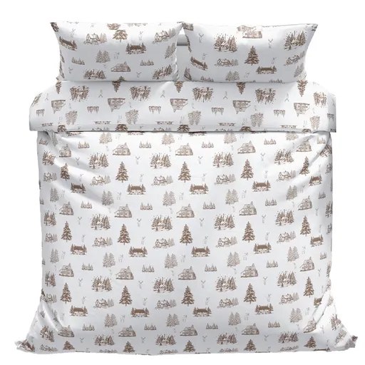 Povlečeme vše Bavlněné povlečení Zimní krajina 140x200, 70x90 cm