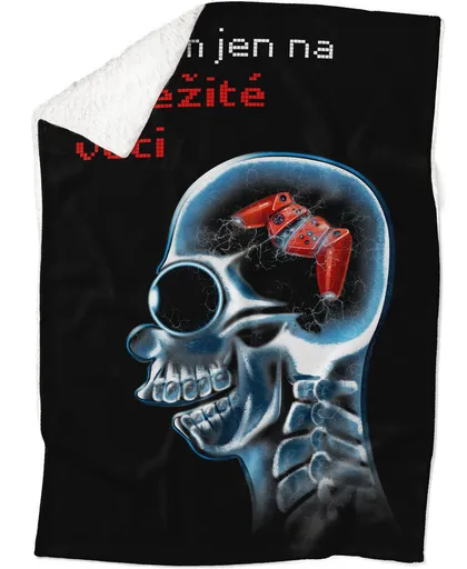 Deka Důležité věci - joystick (Podšití beránkem: ANO)