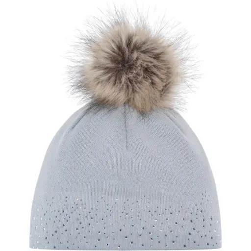 Eisbär NALIN LUX CRYSTAL Dámská zimní čepice, šedá, velikost
