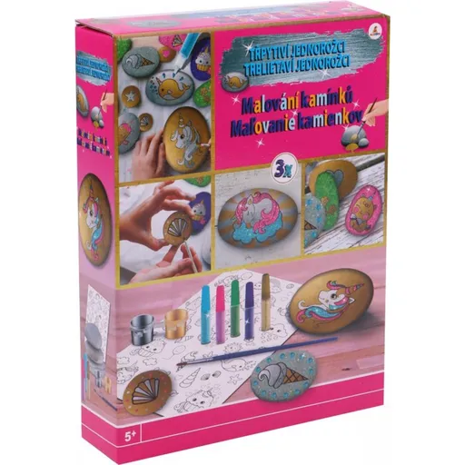 Malování na kamínky třpytivý Jednorožec