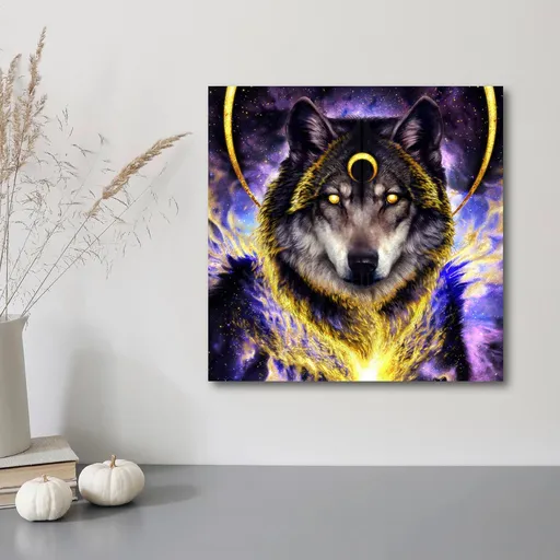 Diamantové malování Tajemný vlk