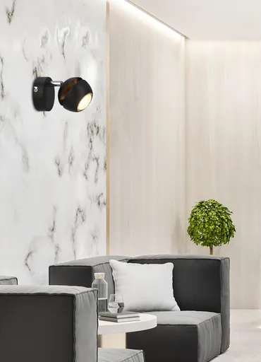 Nástěnná lampa Boni 1x3W gu10 LED černá