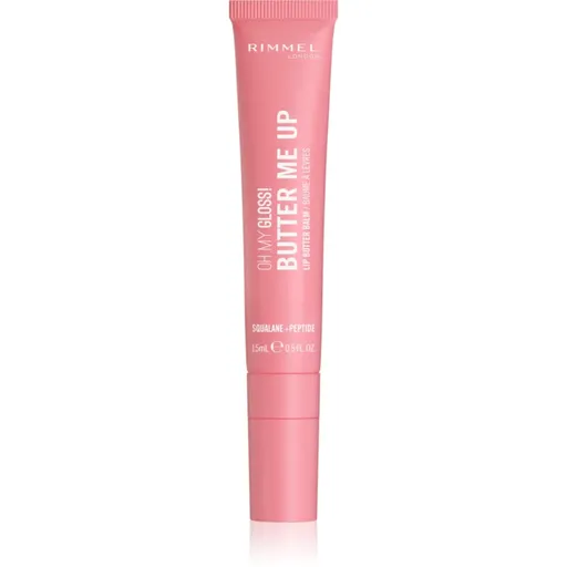 Rimmel Oh My Gloss! Butter Me Up hydratační balzám na rty odstín 002 Bubble Gum 15 ml
