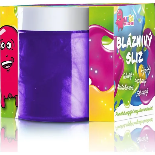 Megaslizoun bláznivý sliz Crazy Hydro slime fialový s perletí
