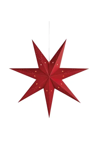 Markslöjd Saturnus červená závěsná hvězda 75 cm