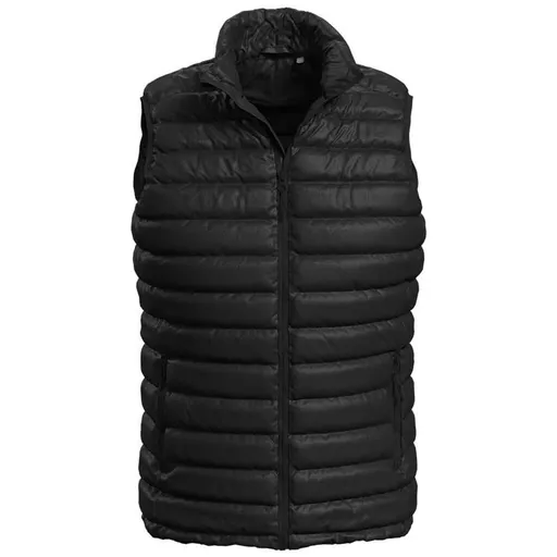 Stedman Pánská prošívaná vesta bez kapuce - Černá | 3XL