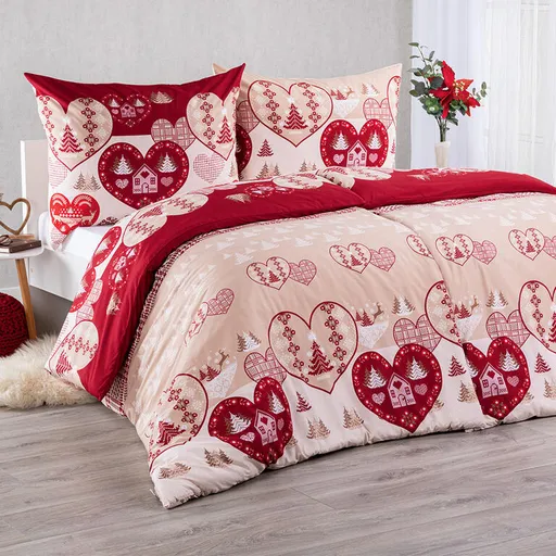Ložní povlečení z mikrovlákna SRDCE