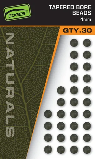 Fox Nárazové Kuličky Edges Naturals Tapered Bore Beads 30ks,Fox Nárazové Kuličky Edges Naturals Tapered Bore Beads 30ks