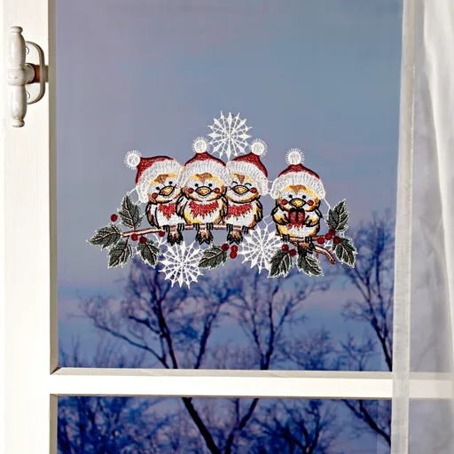 Závěsná textilní dekorace Ptačí sněm