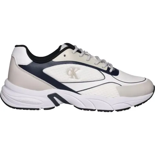 Calvin Klein RETRO TENNIS LOW KNIT MIX Pánská volnočasová obuv, béžová, velikost