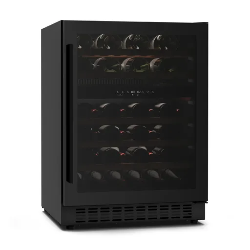Klarstein Velaire podpultová vinotéka, moderní, elegantní, UV ochrana, Dvouzónová, 46 lahví