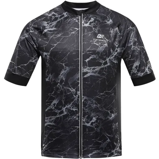 ALPINE PRO SAGEN Pánské cyklo triko, černá, velikost