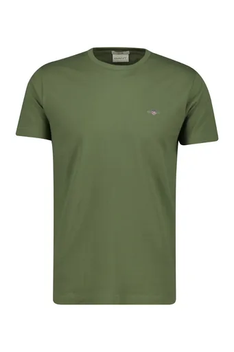 TRIČKO GANT SLIM PIQUE SS T-SHIRT DRY HERB GREEN