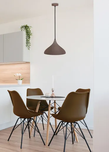 Závěsná lampa viborg 320mm ledea E27 40w kovová hnědá