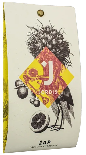 Čokoláda Jordis 67% Zázvor a pomeranč 50g