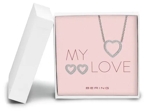 Dárková sada náhrdelník + naušnice Bering Arctic Symphony 437-740-Silver