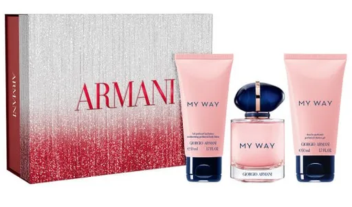 Giorgio Armani My Way - EDP 50 ml (plnitelná) + tělové mléko 50 ml + sprchový gel 50 ml (Christmas Edition)