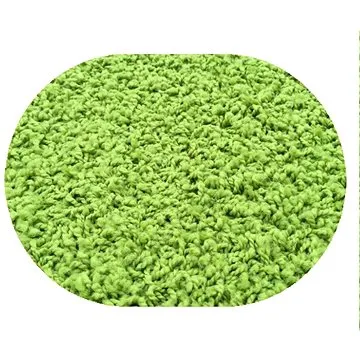 Kusový koberec Color shaggy zelený ovál 80 × 150 cm (3400)