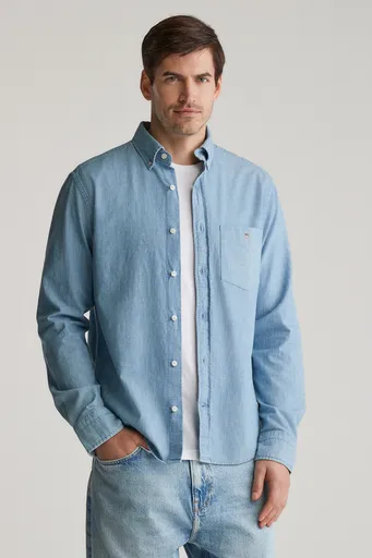 KOŠILE GANT REG CHAMBRAY SHIRT LIGHT BLUE
