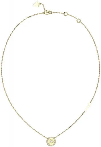 Guess Pozlacený náhrdelník se zirkony Love Guess JUBN04080JWYGT/U