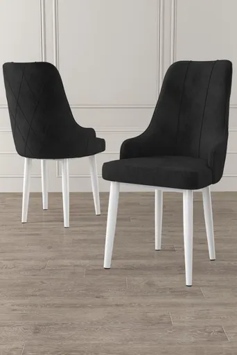Sada židlí (2 kusy) Trex - Black, White