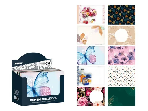 Dopisní obálka MFP C6 115g/m2 barevná (mix)