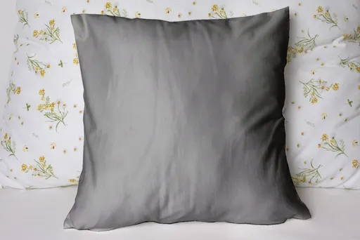 Polášek Jednobarevný povlak na polštář Jersey - Středně šedá | 40 x 40 cm