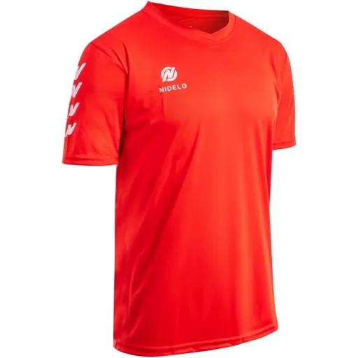 NIDELO FOOTBALL SHIRT NANTES Dětský fotbalový dres, červená, velikost 10Y