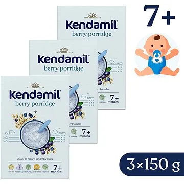 Kendamil mléčná kaše s lesním ovocem (3× 150 g) (8594200263010)