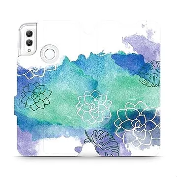 Flipové pouzdro na mobil Honor 10 Lite - MG11S Vodovkové květy (5903226713554)