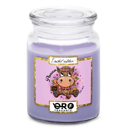 Svíčka Koňská znamení – panna (Vůně svíčky: Levandule)