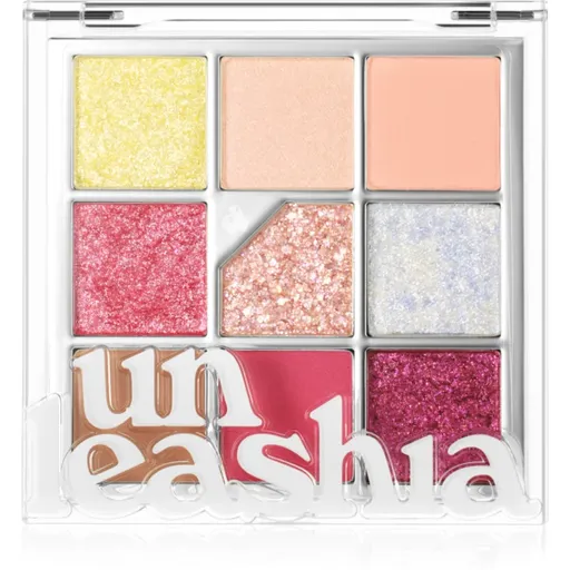 Unleashia Glitterpedia Eye Palette paletka očních stínů odstín No.7 All of Peach Ade 6.2 g