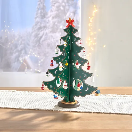 Dřevěný vánoční stromeček