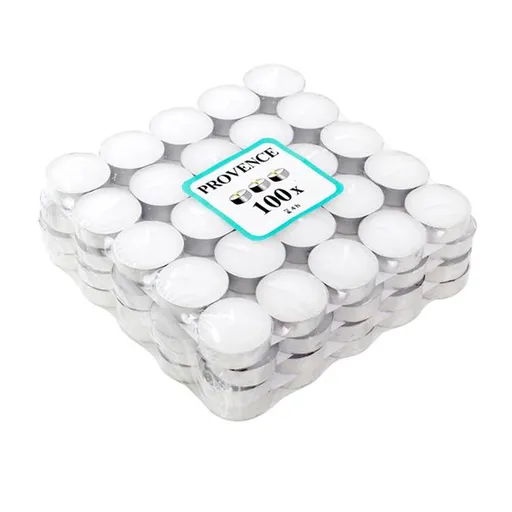Čajová svíčka PROVENCE 100ks bílá